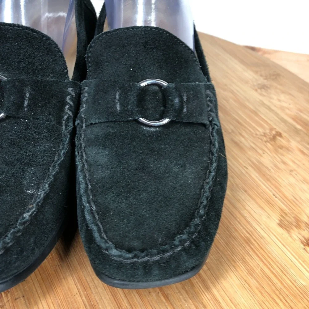 Mephisto Womens size 9 shoes Cool Air Black Suede Horsebit Casual loafers